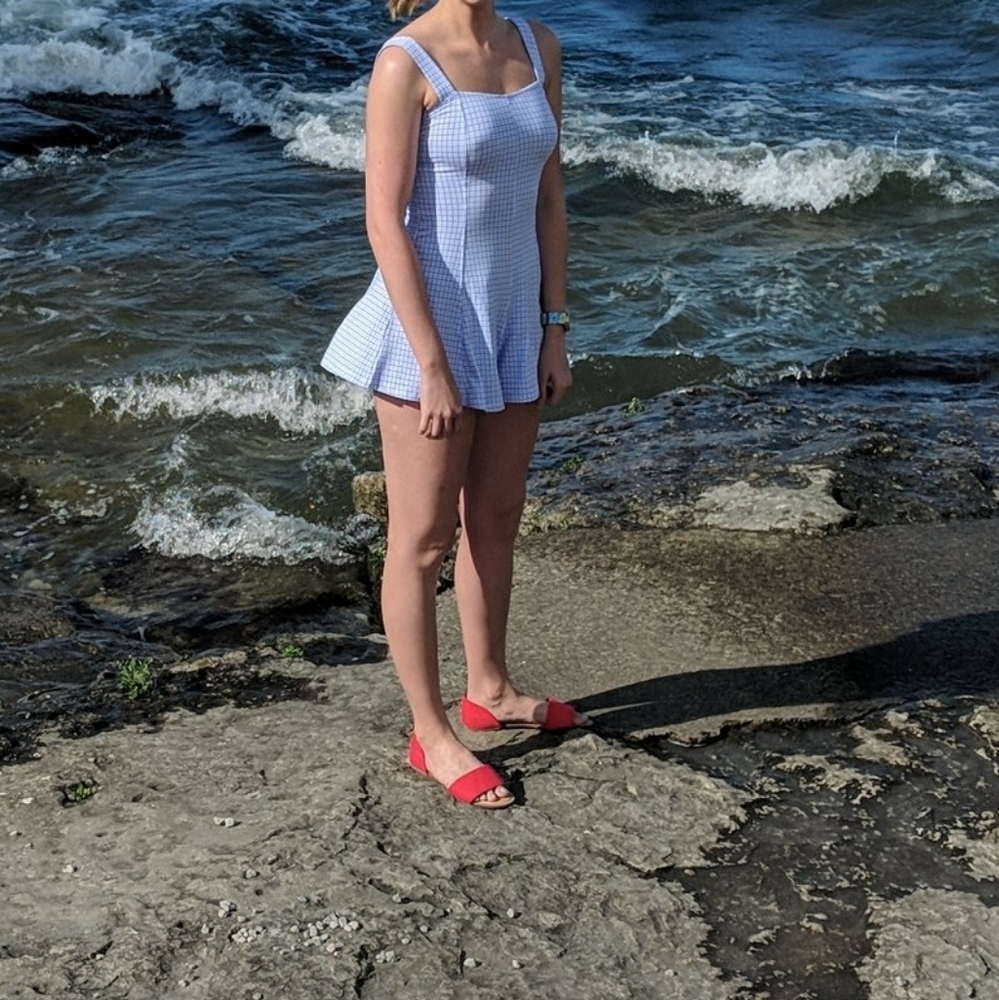 Gingham Romper